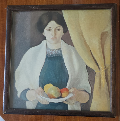 Gerahmtes gemälde august - gerahmtes,