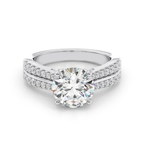 Rundschliff diamant platin - rundschliff,