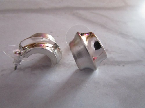 Ohrstecker halbe creolen klein - ohrstecker,