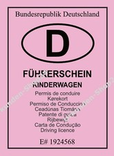 Kinderwagen Führerschein