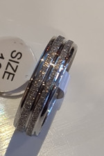 Edelstahl Ring mit 2