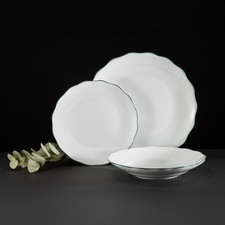 AMBITION Tafelservice für 6 Personen Geschirrset Tellerset Verge 18-teilig 