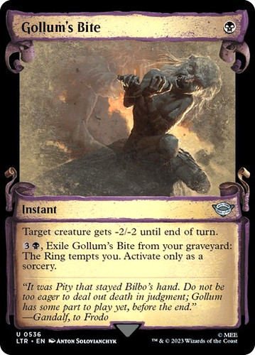 Mtg gollum bite - mtg, gollum's