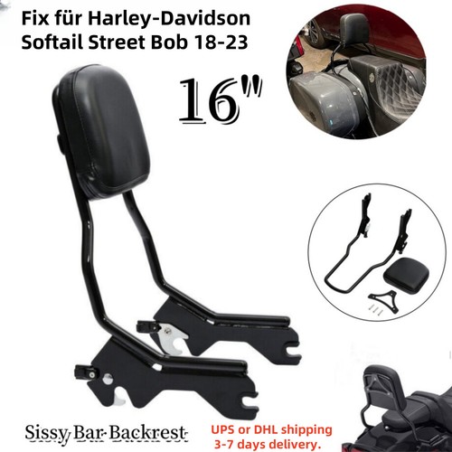 Schwarz sissy bar rückenlehne - schwarz,