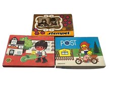 DDR Famos Kinderstempel Post Sparkasse Tiere Spielzeug Konvolut Gebraucht Retro