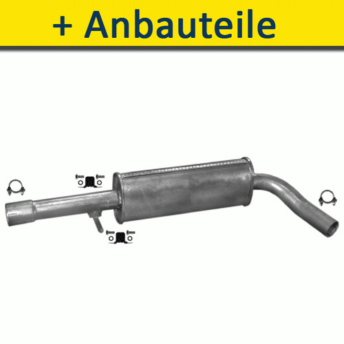 Mitteltopf auspuff für vw - für,