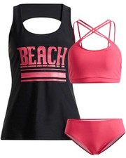 3-tlg Tankini und Oberteil Gr