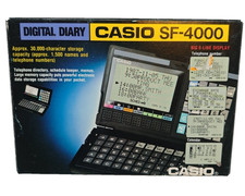 Vintage Casio Digital Diary SF-4000 LCD Pocket Organizer Database Electronic PDA