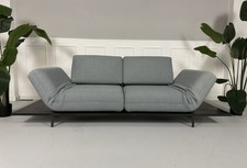 Rolf Benz Aura Stoff Grau Blau Mint Designer Sofa Relaxfunktion Liege