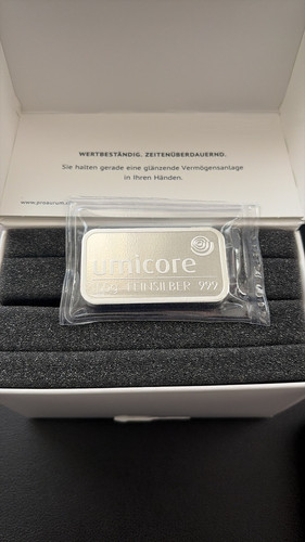 100 gramm umicore feinsilber - 100,