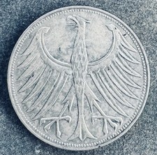 5 Mark 1957 F BRD Silberadler
