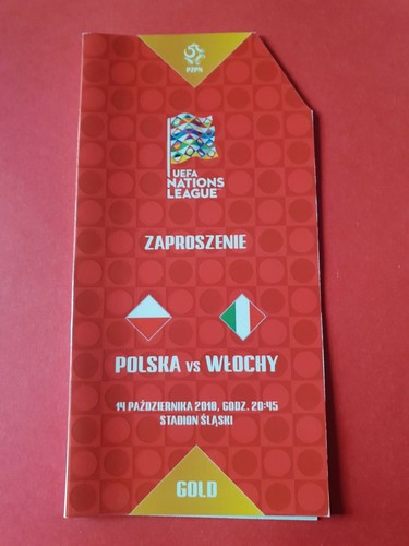 Used ticket uefa 2018 - used, polen