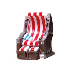 Deko-Strandkorb rot/weiß 6,5 cm Dekoration Geldgeschenk basteln 