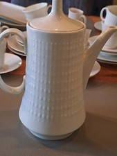 Hutschenreuther Porzellan Kaffeekanne Serie Symphonie weiss Werk Tirschenreuth