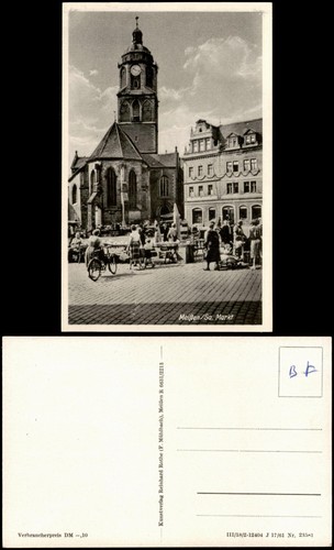 Ansichtskarte meißen - ansichtskarte,