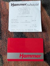 Gutschein von Hammer Wert 100 €