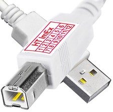 Weiß USB Druckerkabel Scanner Anschluss HP PSC 1410xi, 2175xi, 2310xi, 2350, 300