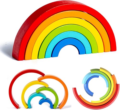 Regenbogen holzspielzeug - regenbogen,
