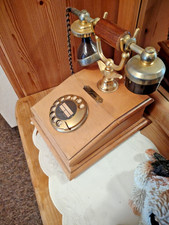 Telefon Lyon Deutsch Post Fernsprecher  Naturholz Dtel 301