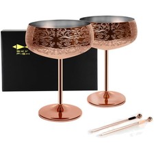 Martini Gläser, Edelstahl