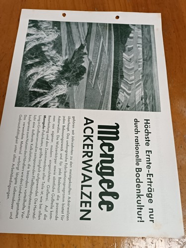 Prospekt mengele ackerwalzen - prospekt,
