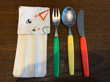 Camping Reise-Besteck Messer Picknick 50er Jahre Oldtimer Rar vintage rockabily