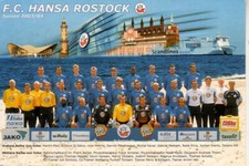Autogrammkarte - FC  HANSA   ROSTOCK  2003/2004