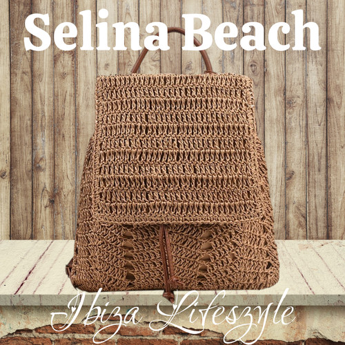 Rucksack boho beach beige - boho,