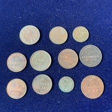 sehr seltenes Konvolut 11 Münzen Altdeutschland / Anhalt Oldenburg Schwarzburg