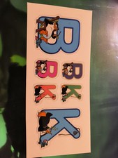 Sticker Aufkleber Vinyl  Buchstaben B K Groß Klein Fürs Stickeralbum