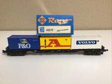 Roco H0 4357 S Güterwagen Containerwagen mit 3 Container in OVP