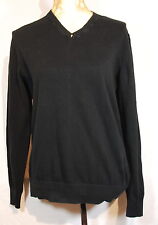 SCHWARZER PULLOVER, ÜBERZIEHPULLOVER, UNISEX WINTERPULLOVER, GR. M