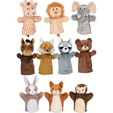 goki Handpuppe Bär, Pferd, Löwe, Giraffe, Fuchs, Elefant, Hase, Igel, u.a. 25cm