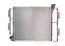 VAN WEZEL Motorkühler für VW