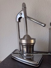 Saftpresse Fruchtpresse Obstpresse Früchtesaft Saft Presse Metall Chrom 400 ml