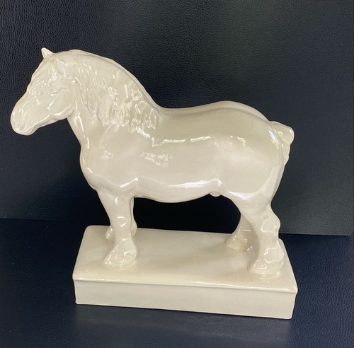 Art deco keramik figur pferd - art,