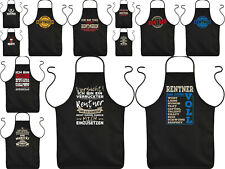 Rentner / Rentnerin Grillschürze - Sprüche Schürze Rente - Ruhestand Kochschürze