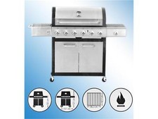 Kamino BBQ Gasgrillwagen Tennessee, 6 Brenner mit 1 Seitenbrenner Grillstation