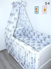 Baby Bettset Umrandung 420cm 5-20T Himmel Bettwäsche  Decke  Wickelauflage