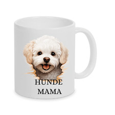 Bichon Frise Hund Dog Mom auch  personalisiert mit Name oder Wunschtext