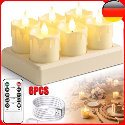 Wiederaufladbar flameless - 6x,