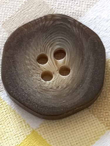 Horn knöpfe 20mm - horn, Ø