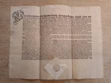 Antike Urkunde Johann Georg