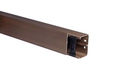 Kabelkanal / Kabelleiste / verschiedene Größen Länge 2m Braun (Holzdesign) VDE