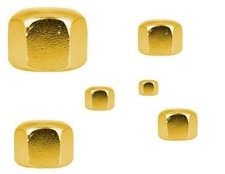 10 - 100 x Hutmutter Messing