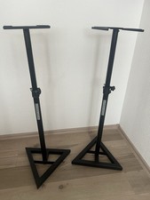 Pronomic Lautsprecher Stativ, 2 Höhenverstellbare Boxenständer, Schwarz