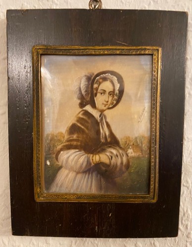 Biedermeier miniatur portrait - biedermeier,