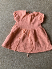 DDR Babystrickkleid orange
