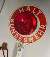 Winkerkelle   Signalkelle mit Beleuchtung   Ex. Bundeswehr   Feldjäger BW   