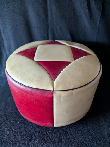 Vintage sitzhocker pouf 60er - vintage,